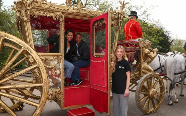 Uber's horse-drawn Coronation carriage