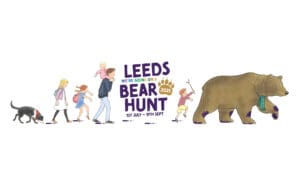 Michael Rosen 'We're Going on a Bear Hunt' characters lined up