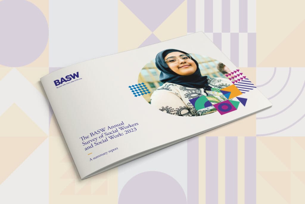 new brand identity design document for BASW