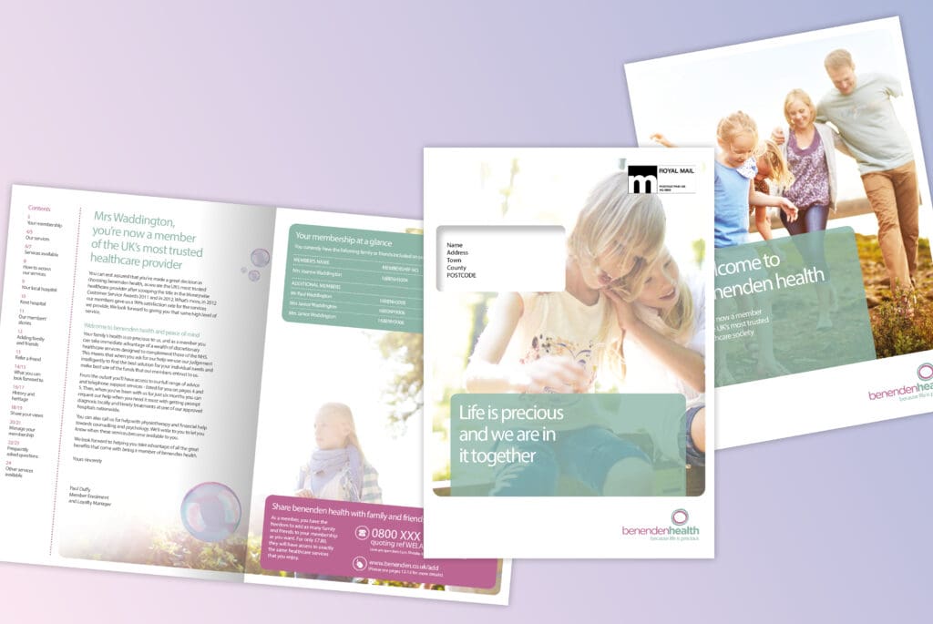 Benenden Health marketing booklet pages