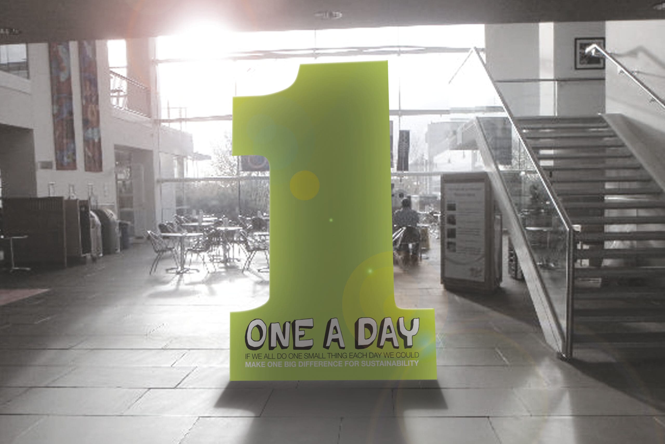 One a Day standee
