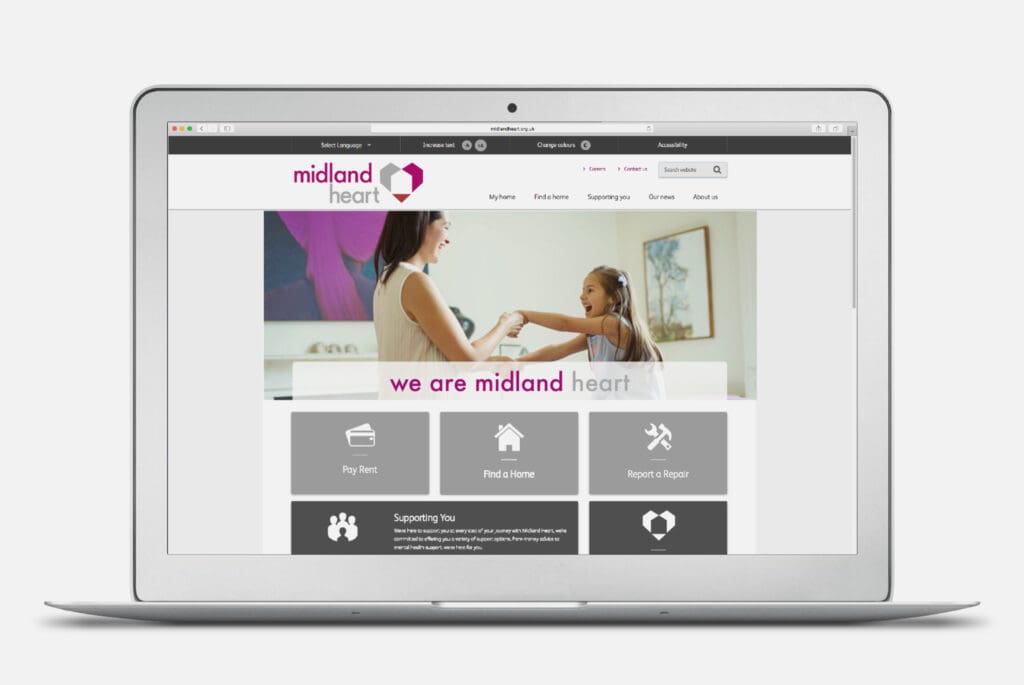 new visual identity for Midland Heart