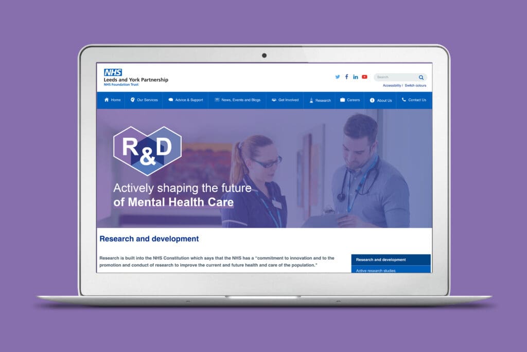 LYPFT website on a laptop