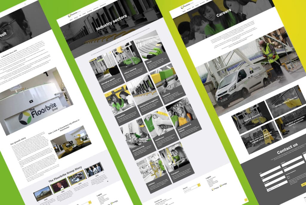 cleaning company website design